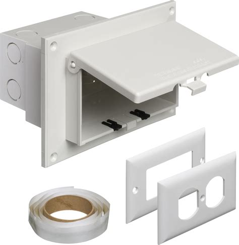 recessed exterior outlet box